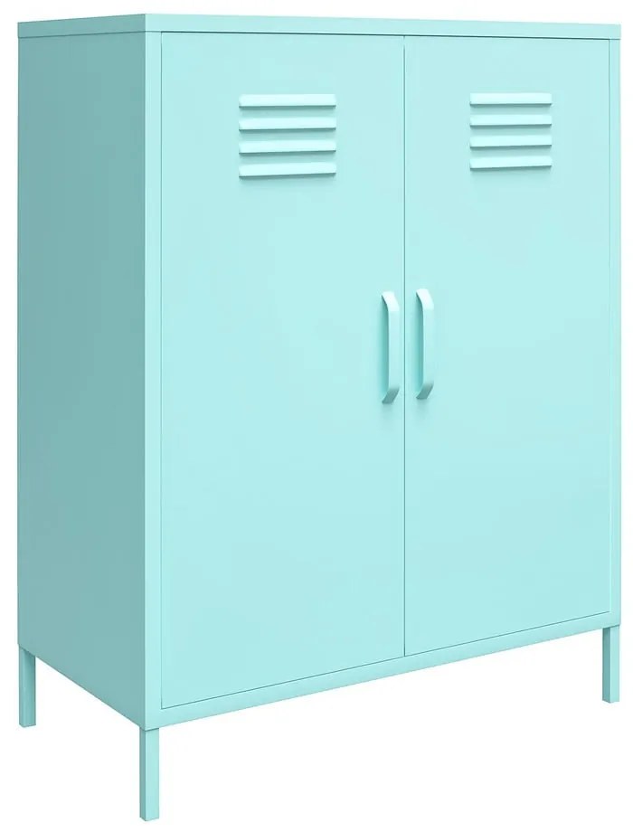Svetlomodrá kovová skrinka 80x102 cm Cache - Novogratz