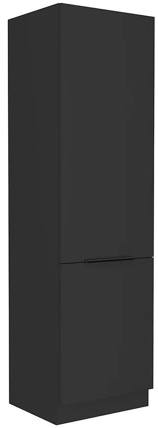 Kuchynská skrinka Siena čierna mat 60lo-210 2f