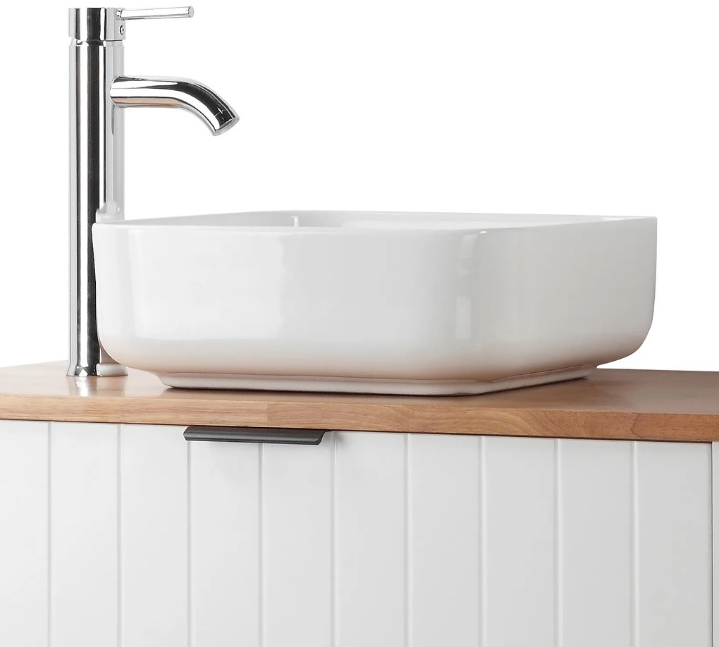 Umývadlo na dosku Houseland Lavio 80 cm biele