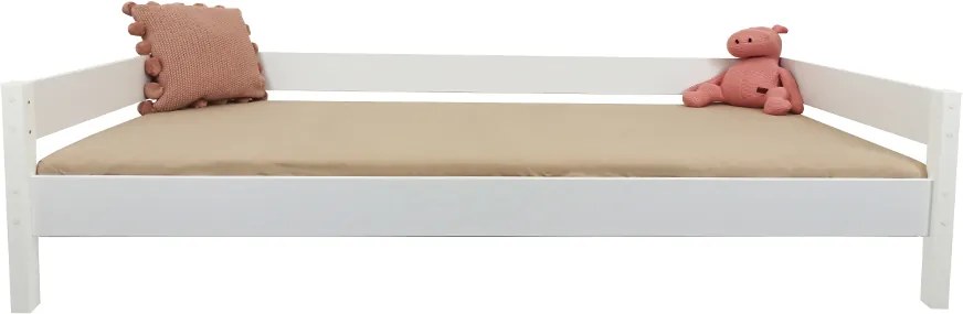 LU Detská biela posteľ Mix 180x80