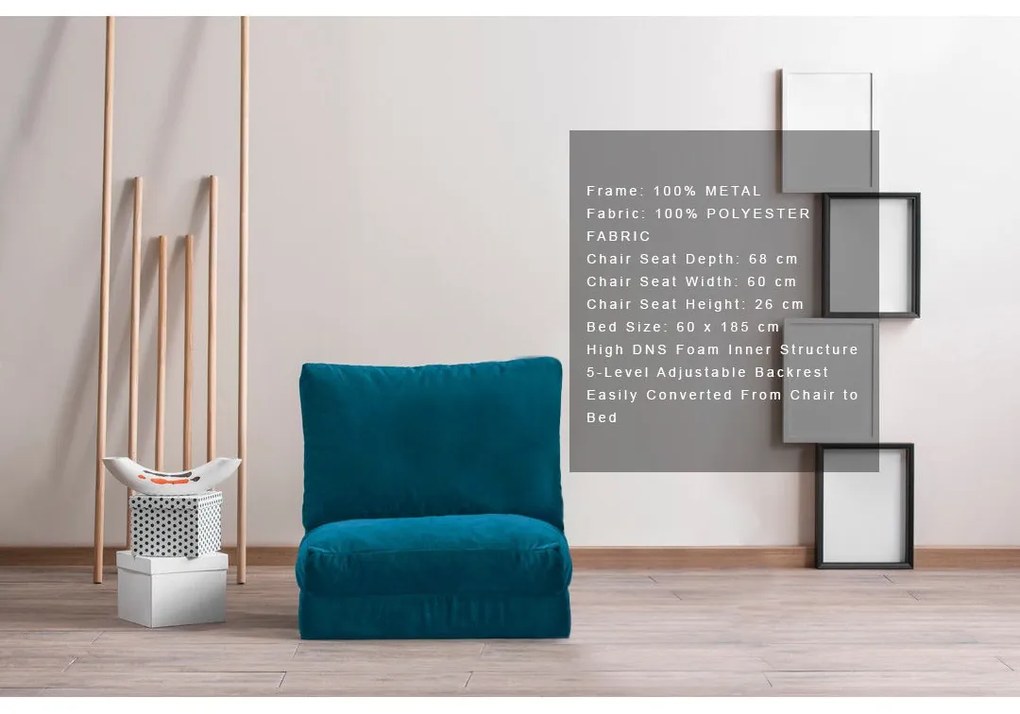 Viacúčelové rozkladacie kreslo Taida zelené