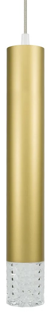 Závesné svietidlo Tubi, 1x zlaté kovové tienidlo, g