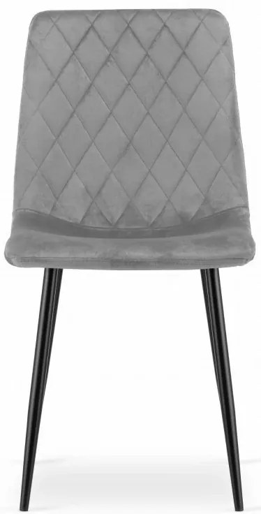 Kreslo TURIN - svetlosivý zamat