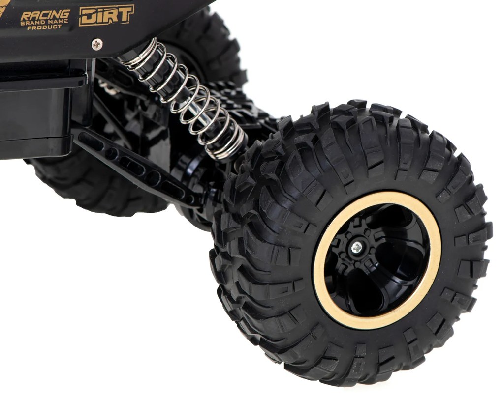 RC auto Rock Crawler 1:12 4WD METAL čierny