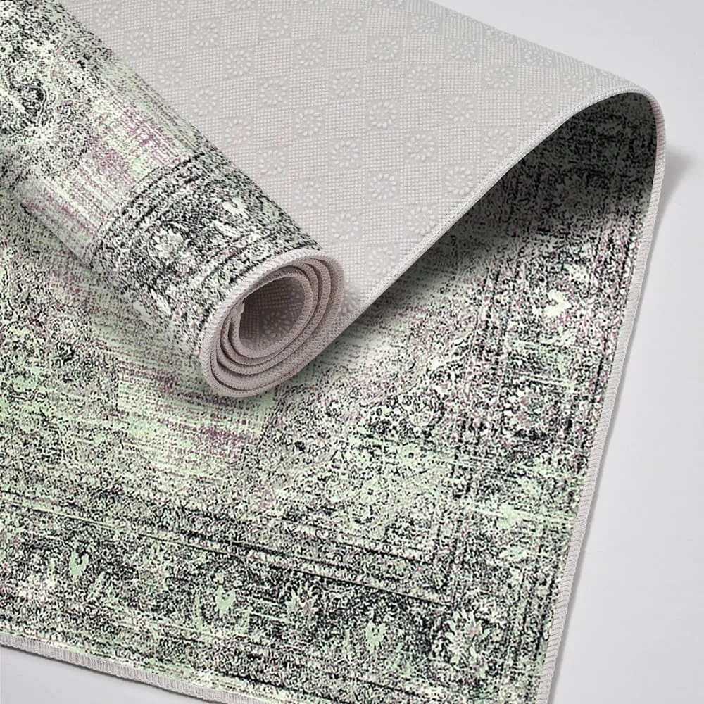 Zeleno-sivé kúpeľňové predložky v súprave 2 ks 60x100 cm – Foutastic