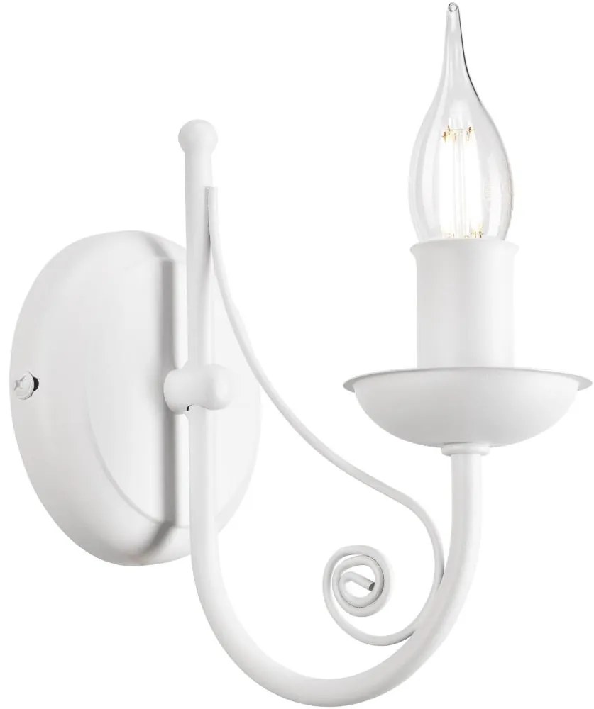 Lamkur Nástenná lampa DONATO 1xE14/40W/230V biela LA51468