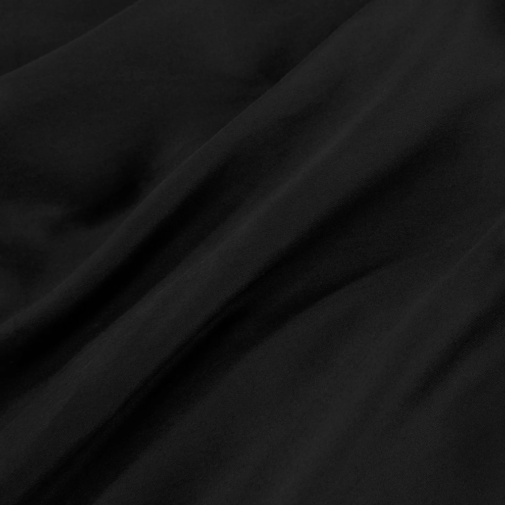 SATÉNOVÉ OBLIEČKY SATINLOVE CLASSIC 200X220 CM, 2KS 70X80 CM ČIERNE