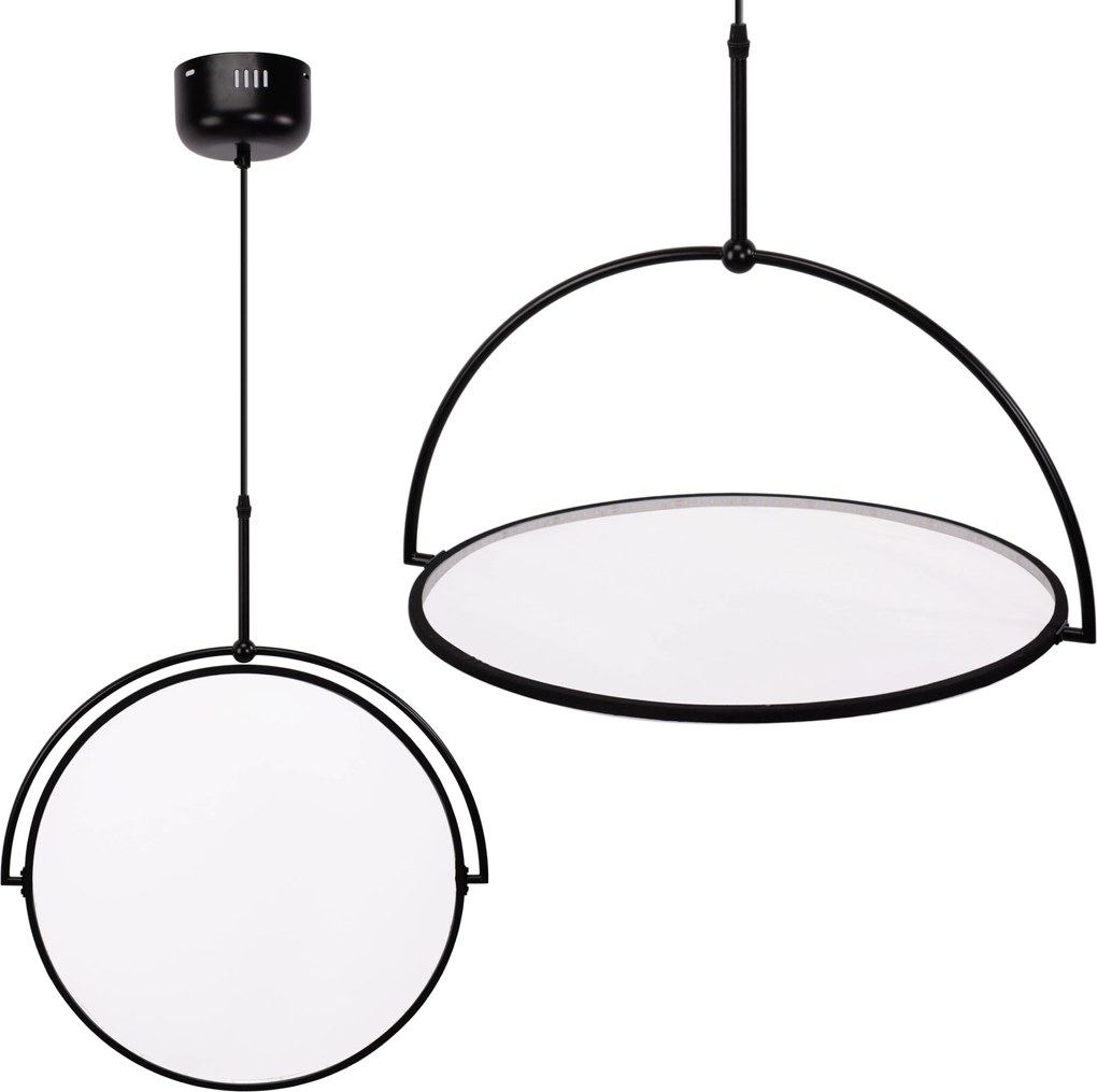 Toolight Toolight, LED stropné svietidlo 50cm APP1427-C, čierna, OSW-06642