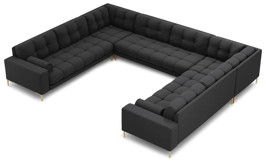 Tmavosivá rohová pohovka do "U" Bali – Cosmopolitan Design