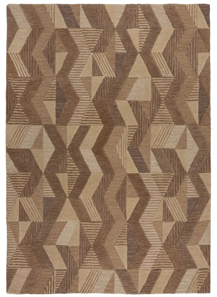 Kusový koberec Moda Asher Natural, 120x170, hnedá, chodba / predsieň, Flair Rugs