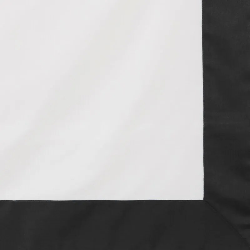 Dekorstudio Exkluzívne posteľné obliečky LAURA - biele s čiernym lémom Rozmer posteľných obliečok: Šírka x Dĺžka: 160x200cm + 2 ks 70x80 cm