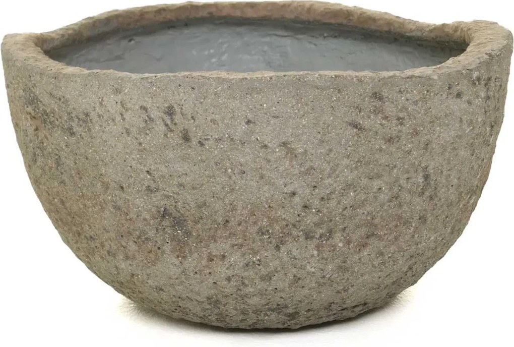 Dizajnový kvetináč CIMENTO, vláknocement, priemer 46 cm, sivá