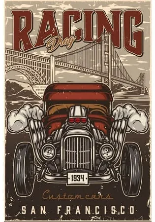 Ceduľa Racing - San Francisco