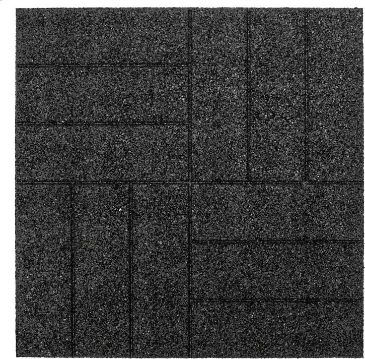 Gumová dlaždica ASLON Design 50 x 50 cm, čierna