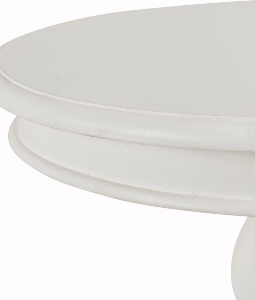 Stolik Lara priemer 50 cm biely
