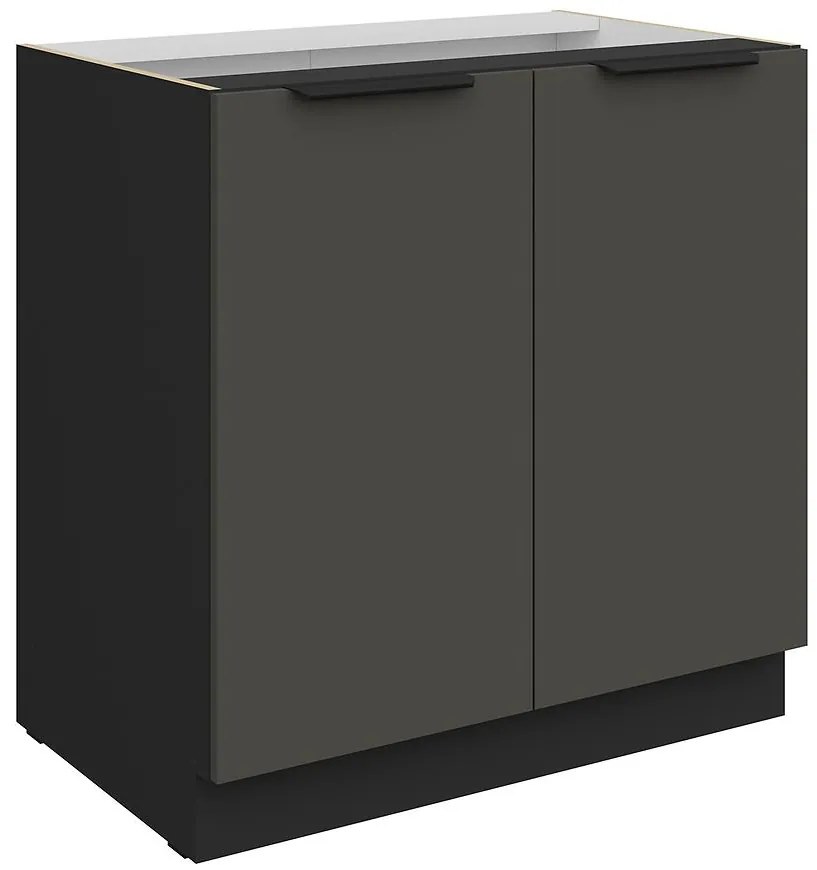 Kuchynská skrinka Aria-Gr/Bl Anti Fingerprint 80d 2f Bb