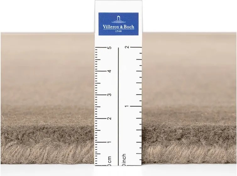 Béžový ručne tkaný okrúhly koberec s prímesou vlny ø 160 cm Kari Organic – Villeroy&Boch