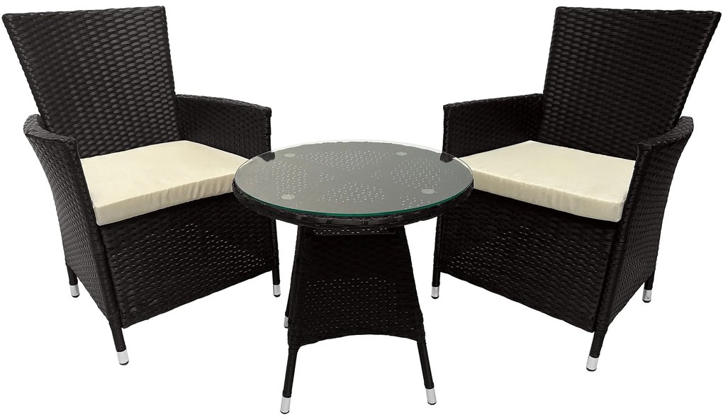 Sedacia súprava Fireda - tmavohnedá