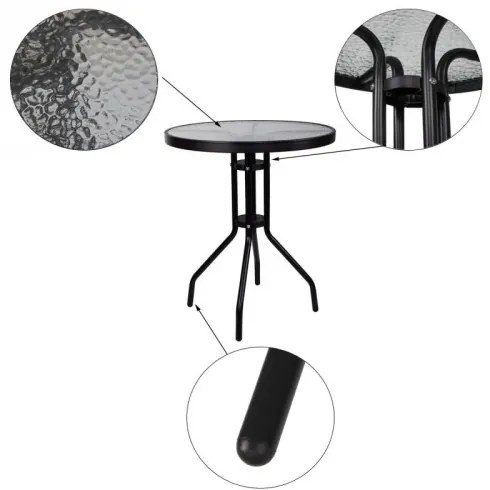 Záhradný okrúhly stolík SPRINGOS GF1010