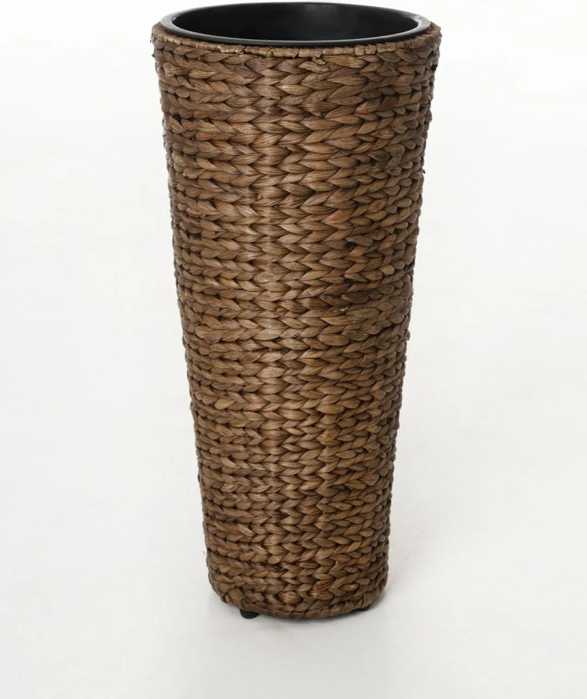 Kvetináč CLASSIC ROUND, vodný hyacint, výška 60 cm, hnedý