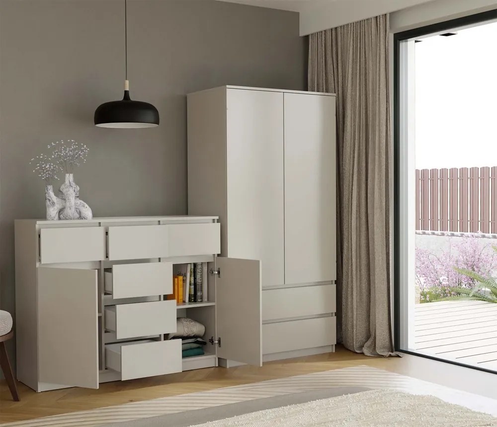 Komoda MALWA 2D6S 120 cm kašmírová