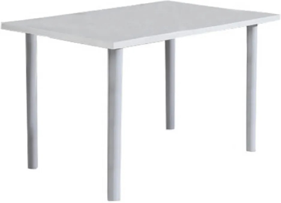 Jedálenský stôl, biela extra vysoký lesk, UNITA