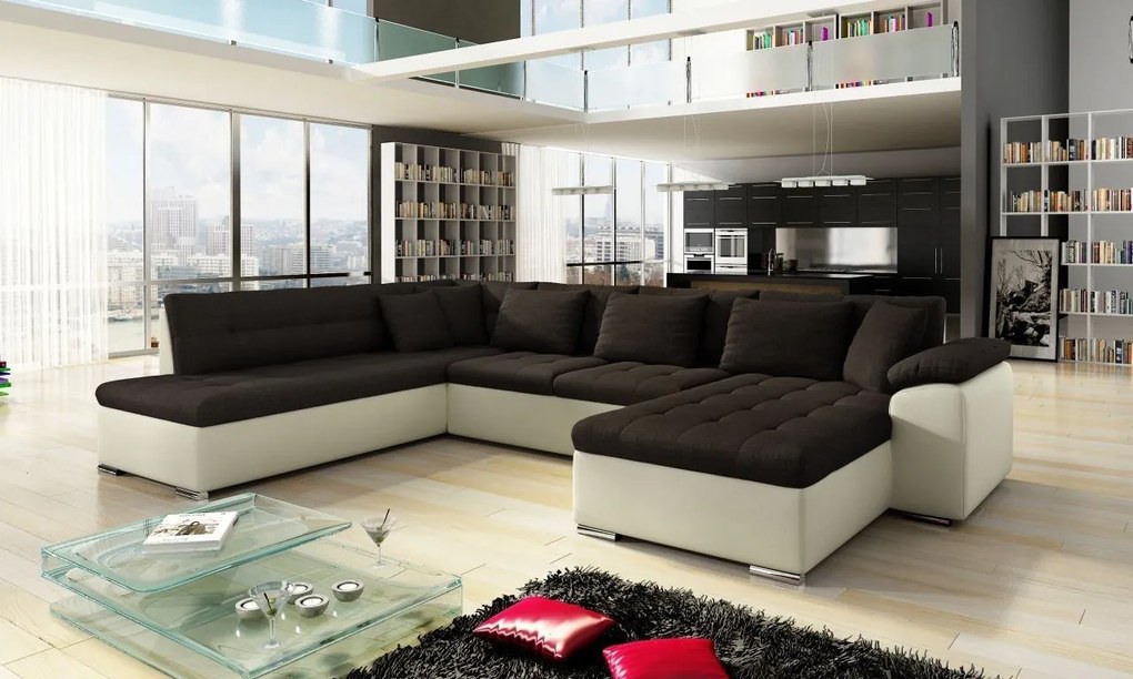 Rohová sedacia súprava Tony Bis, Dostupné poťahy: Uttario Velvet 2955 + Uttario Velvet 2955 + Uttario Velvet 2979, Strana: Pravá - U