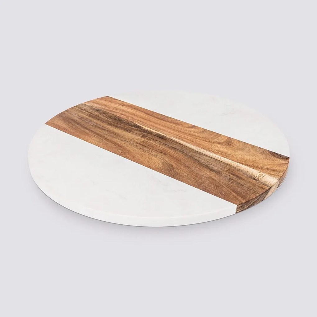 Mramorový otočný servírovací podnos Marie, (fi) 35 cm