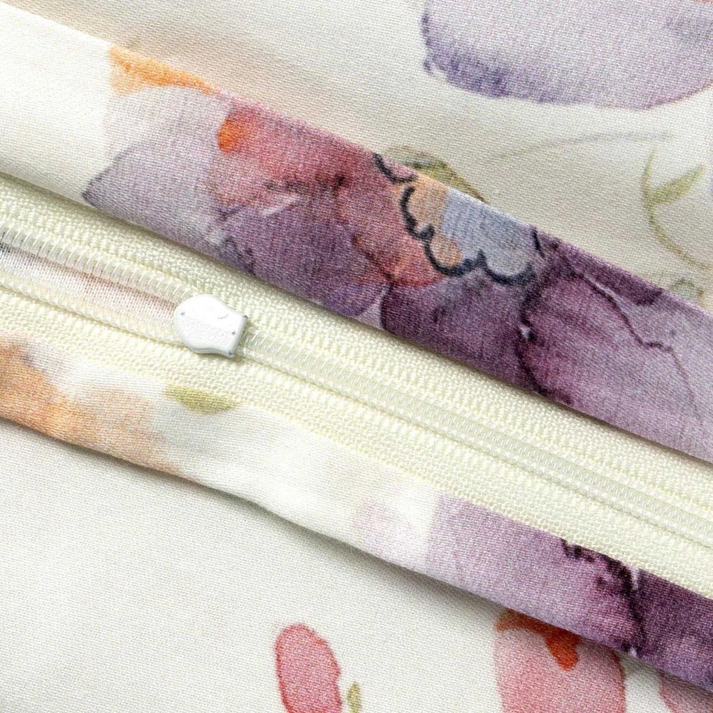 SATÉNOVÉ OBLIEČKY LUXURY FARYA 200X220 CM, 2KS 70X80 CM KVETY
