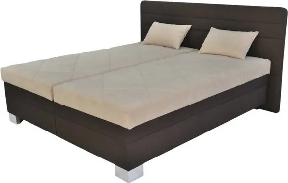 Sconto Polohovacia posteľ GLORIA hnedá/béžová, 180x200 cm