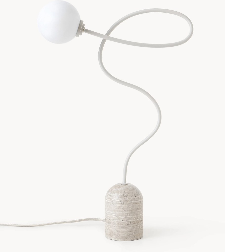 Stolová lampa's mramorovým podstavcom Alina