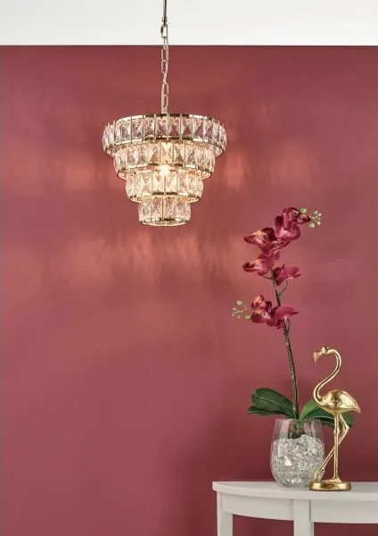Där Lighting CER0135 - Luster na reťazi CERYS 1xE27/60W/230V zlatý