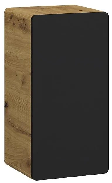 Kúpeľňová komoda Bronx 35 dub artisan-čierna matná