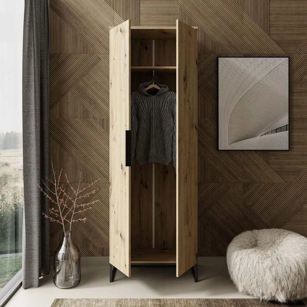 ŠATNÍKOVÁ SKRIŇA VALBO DUB ARTISAN 68 cm