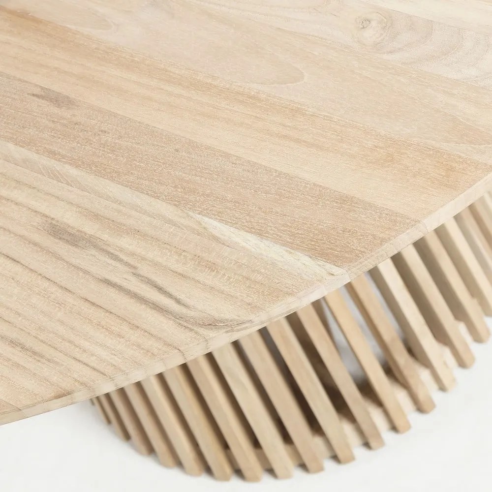 Jedálenský stôl z teakového dreva Kave Home Irune, ø 120 cm
