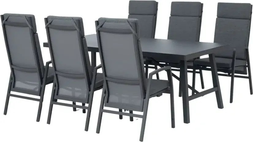 Jedálenská súprava ARCTIC antracit, 6+1