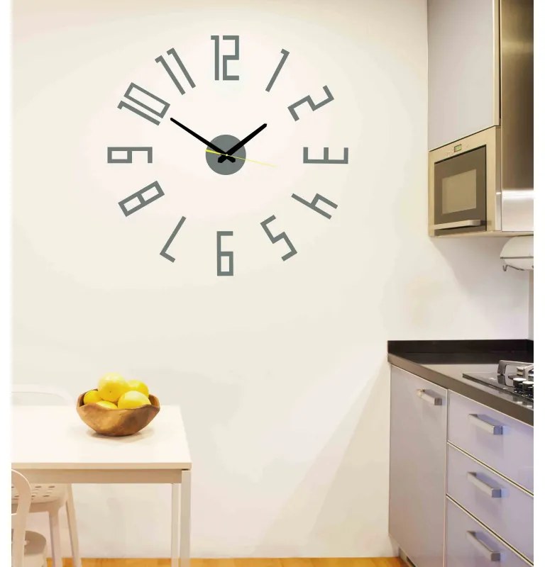 Nástenné hodiny Quartz, nalepovacie dekorácie, 3D zrkadlové nálepky Xmomo X0018-Wall clock HEU-