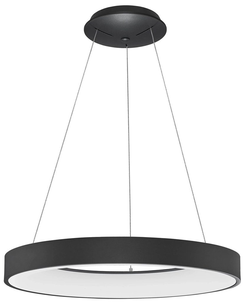 LED luster Rando Thin 60 4000K čierne