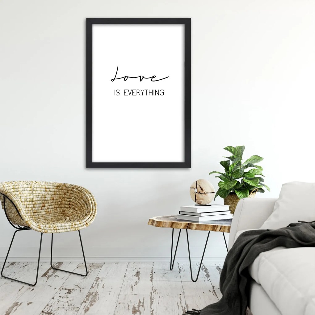 Gario Plagát Love is everything Farba rámu: Bez rámu, Rozmery: 40 x 60 cm