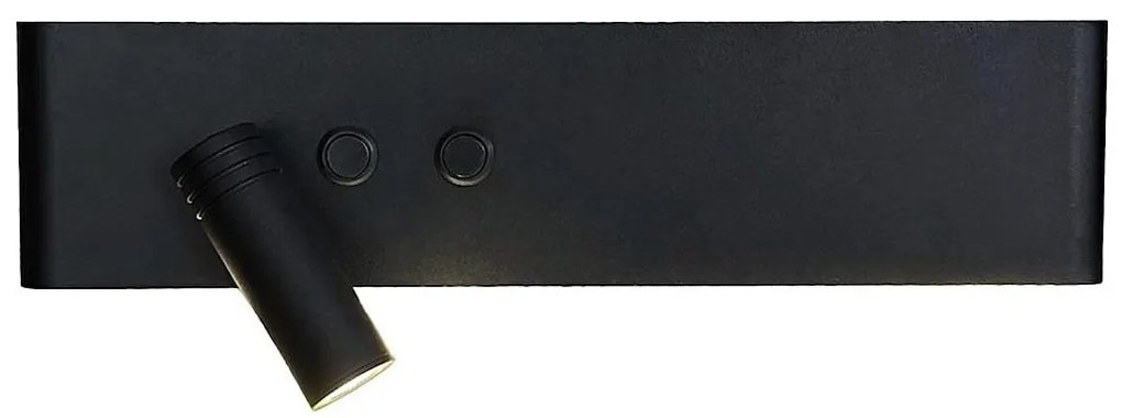 LED nástenné bodové svietidlo RESORT LED/10W/230V + LED/3W čierne ľavé