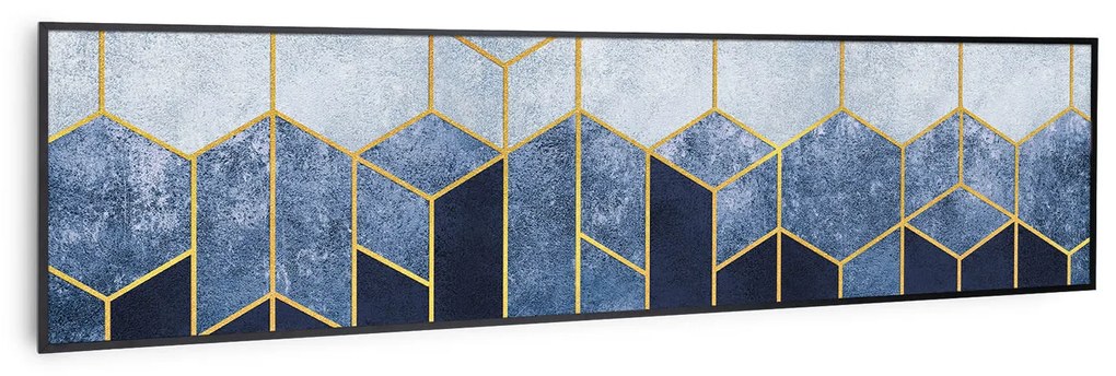 Klarstein Wonderwall Air Art Smart, infračervený ohrievač, 120 x 30 cm, 350 W, modrá čiara