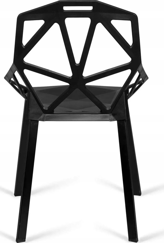 Jedálenská stolička VECTOR - čierna