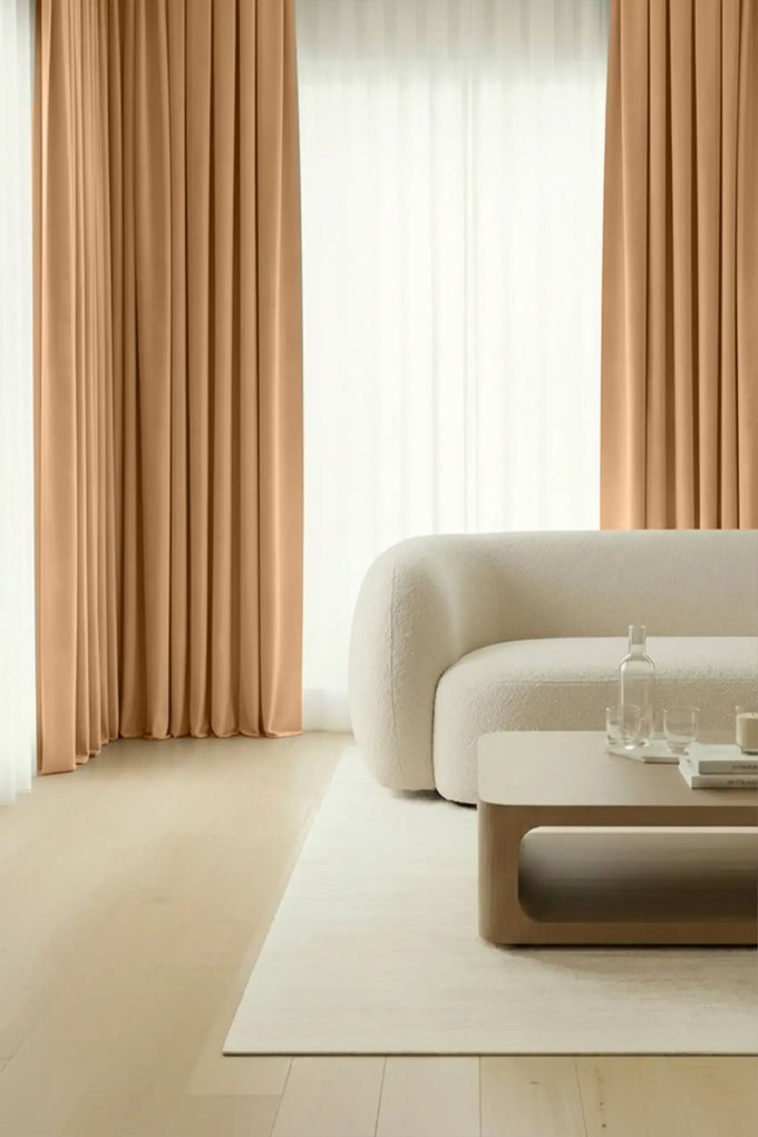 Velúrový záves SOFT VELVET horčicový 140x250 cm