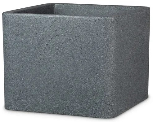 Scheurich Kvetináč Cube (žula/čierna, Ø 40 cm) (100349931)