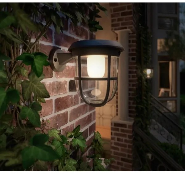 Philips-LED Solárne nástenné svietidlo so senzorom RADII LED/1,3W/3,7V 3000K IP44