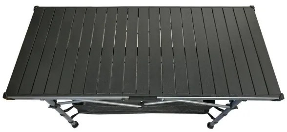 Skladací kempingový stôl 123x55cm antracit