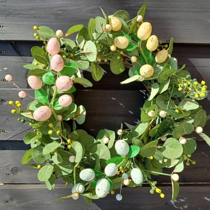 DECOLED Veľkonočná vetvička, 24 x 8 cm, ružové vajíčka