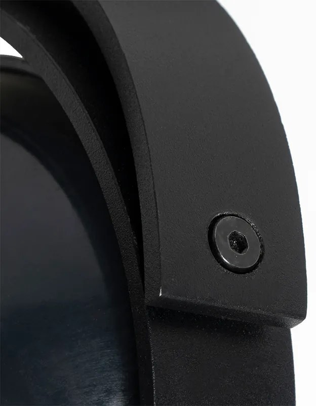 Moderné 3-fázové koľajnicové bodové svetlo čierne - Master 111 Honey