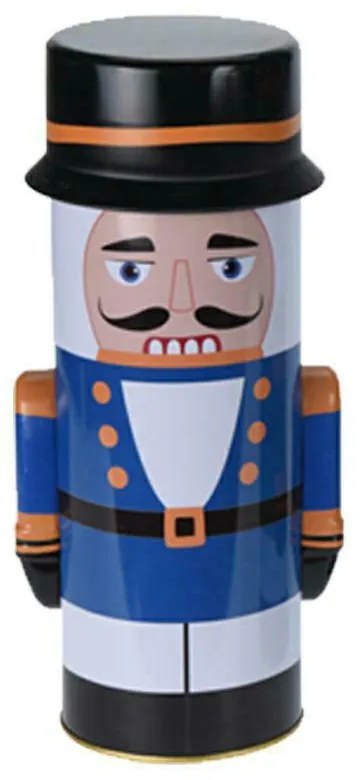 Kovová nádoba na potraviny Nutcracker1, 24,5x8,5 cm, modrá