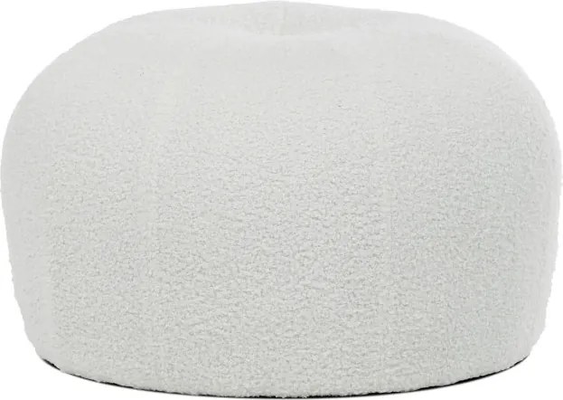 Taburetka biela bouclé AK-307 WT2